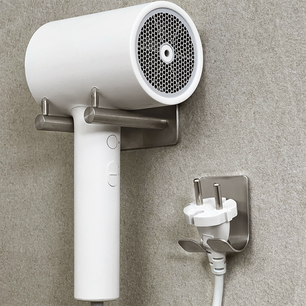무타공 드라이기 거치대 걸이 드라이 홀더 헤어 드라이어 욕실 보관 수납 고정 선정리 스텐