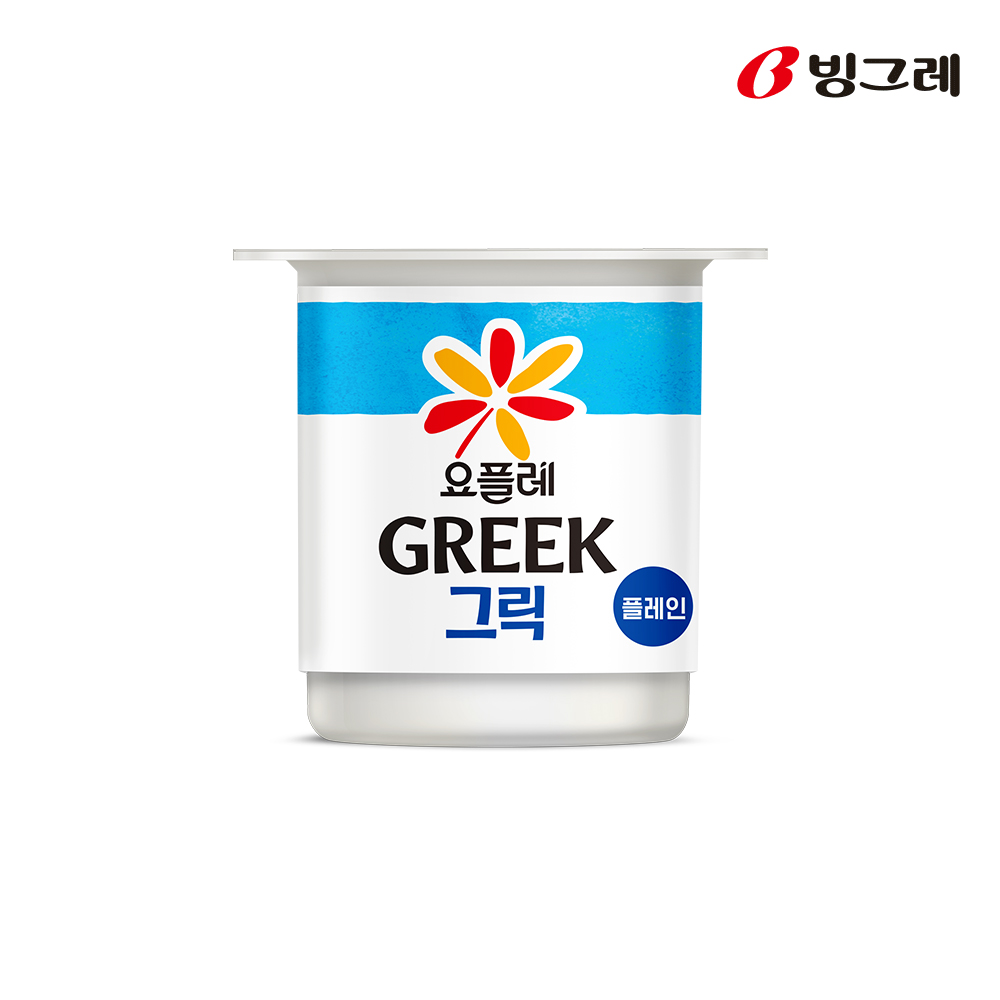 빙그레 요플레 그릭 플레인 80g X 4개 그릭요거트