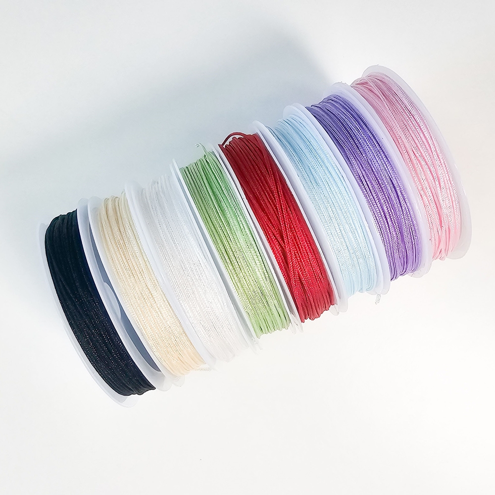 10M 소형 컬러 매듭 끈 키링 팔찌 만들기 0.8mm 이미지 3