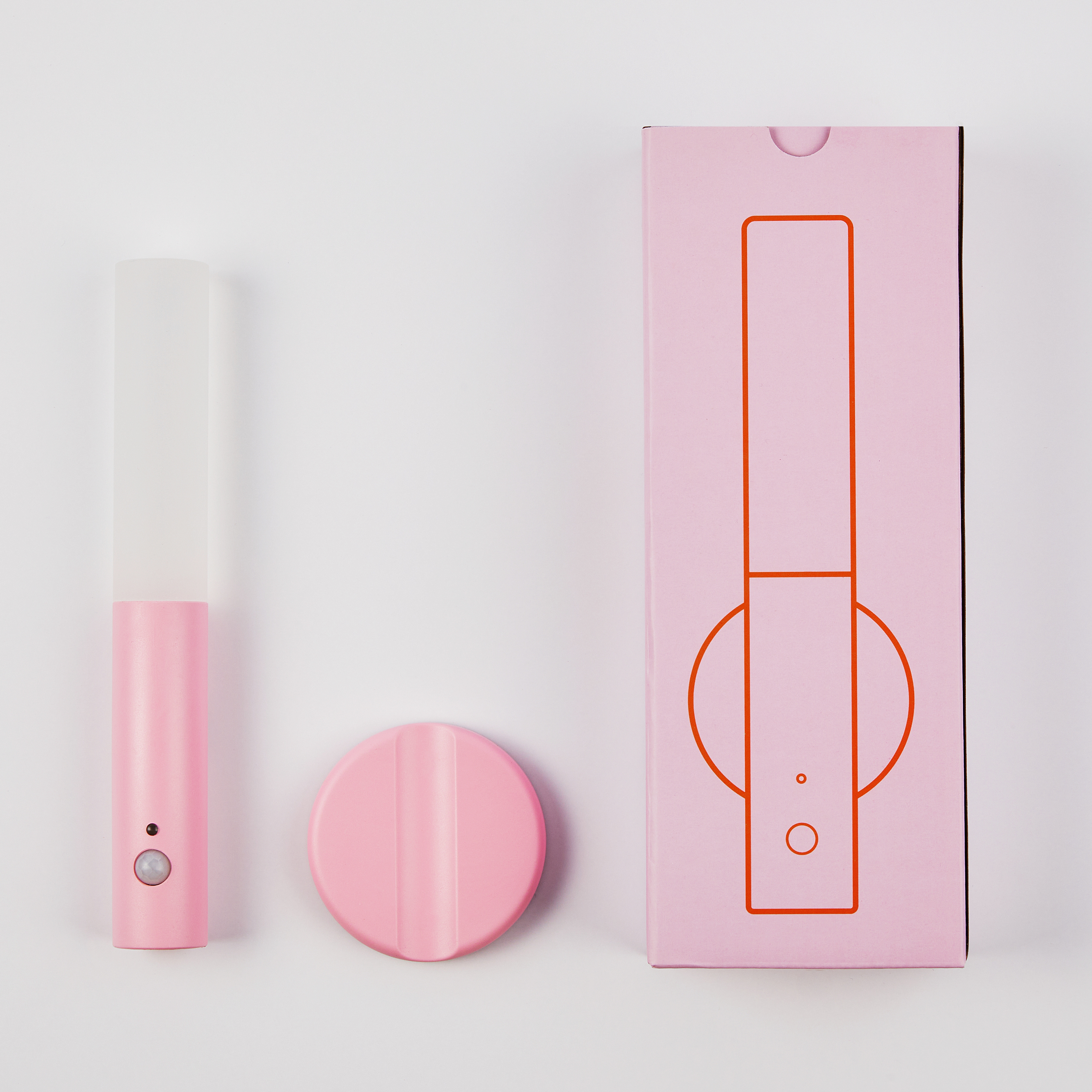 빌리온톤 무선 센서 자석부착 무드등 PASTEL 조명 로즈핑크 - 상세 이미지 2