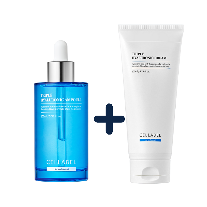 셀라벨 트리플 히아루로닉앰플100ml+트리플히아루로닉크림200ml - 메인 이미지