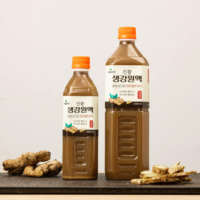 산내들푸드 무설탕 국산 진저샷 생강청 생강원액 1kg