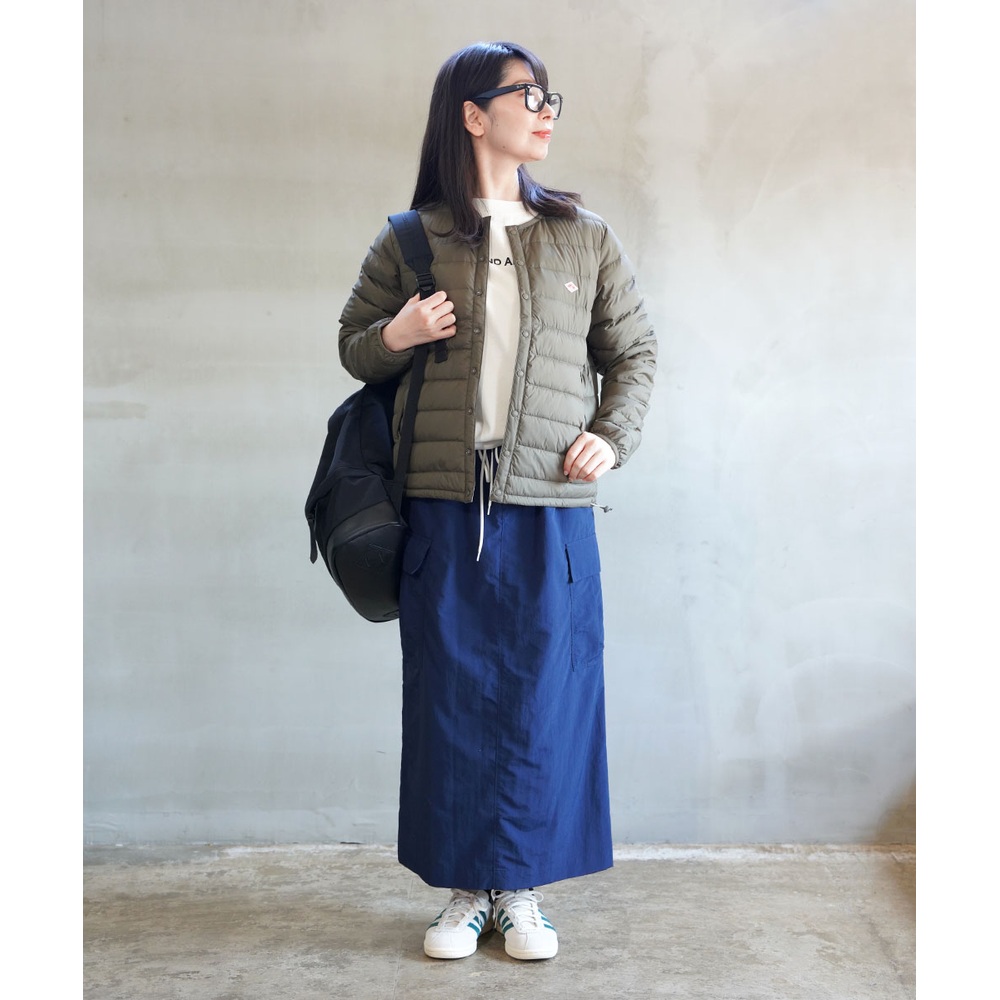 단톤 크루넥 이너 다운 경량 재킷 여성 DT-A0001RRT M OLIVE - 상세 이미지 4