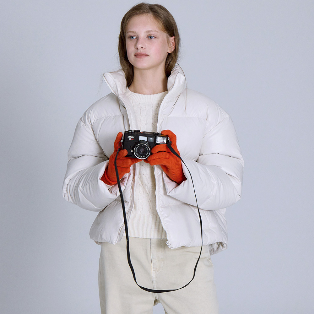 베이직하우스 여성 RDS 숏 다운 점퍼