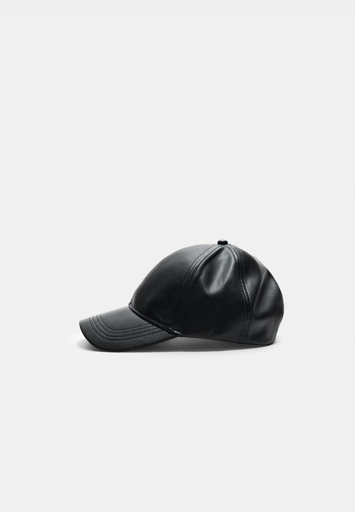 스트라디바리우스 페이크레더 베이직 캡모자 3825/903 BLACK - 상세 이미지 3