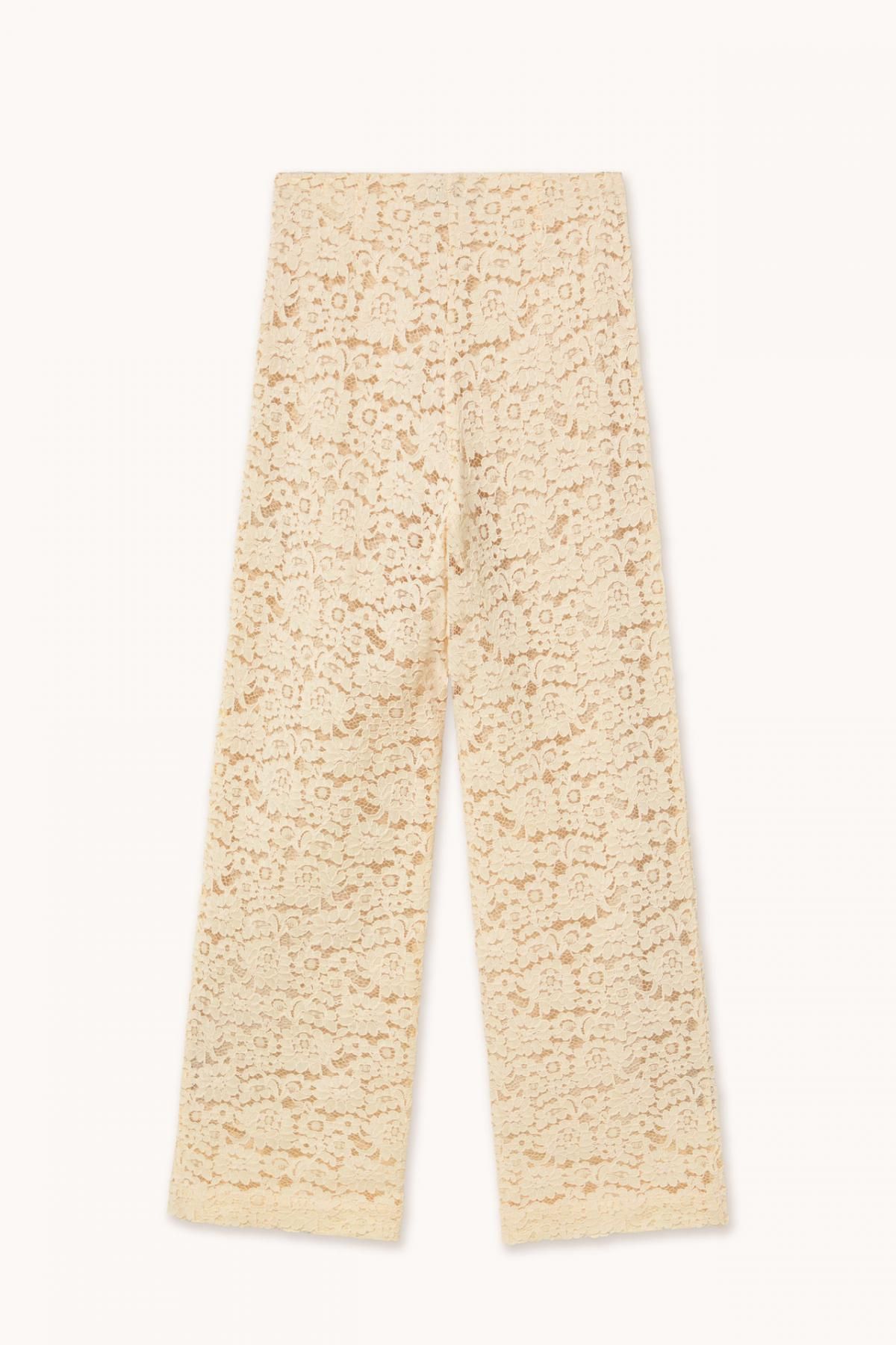 타이니코튼 라이트크림 레이스 와이드 팬츠 AW25-603103 ONE COLOR - 상세 이미지 2