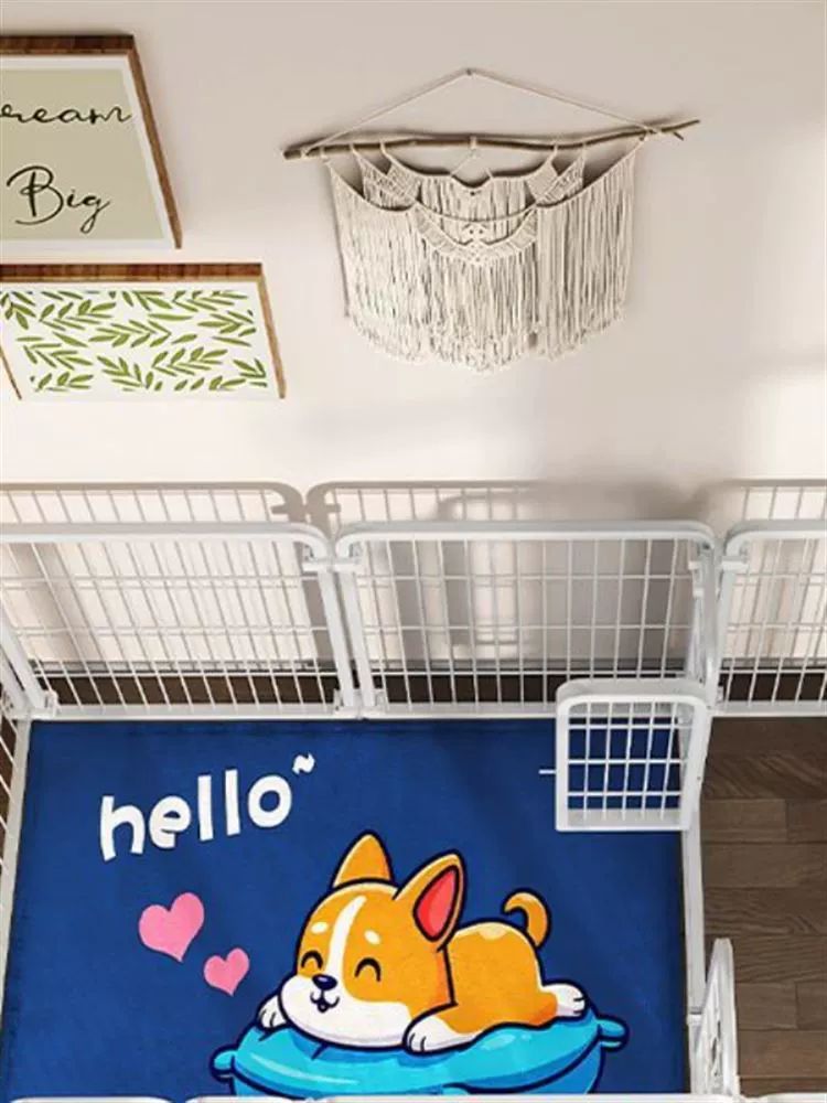 강아지 펜스 고양이 펫룸 투명 펫도어 반려견 애견 안전문 심플화이트 1조각 11x11X11 문형 없음 - 상세 이미지 3