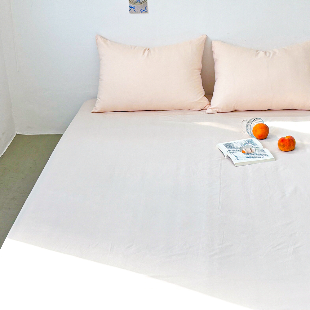 부드러운 아멜리 워싱 사계절 매트리스커버 줄리엣 피치, S(싱글)