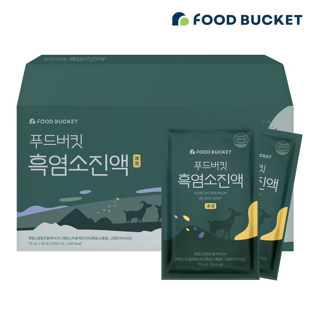 푸드버킷 자연방목 흑염소진액 흑염소즙 30포, 1개