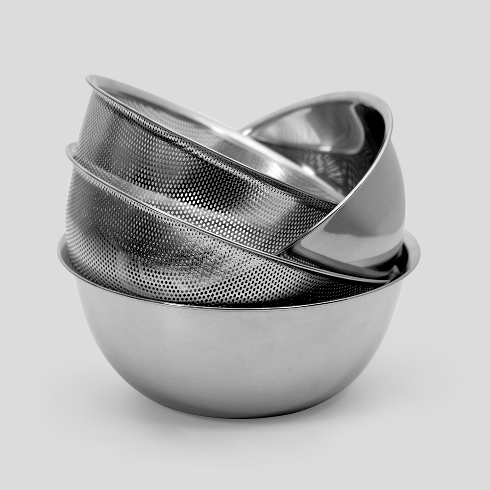 스텐 소쿠리 체 채망 야채씻기 비빔면볼 미니 타공 세트 상추 체망 채반, 15cm, 1개