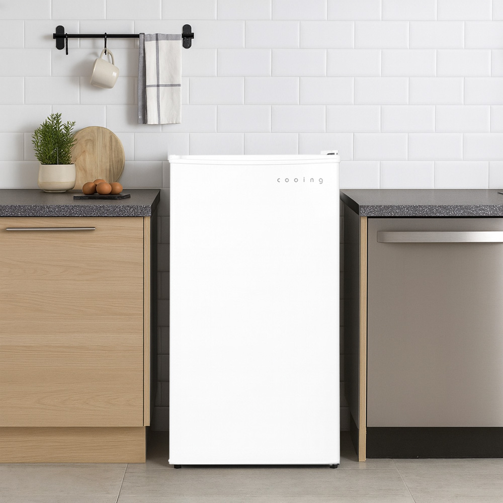 쿠잉 미니냉동고 FR-S60 스탠드 소형 가정용 원룸 음쓰 화이트