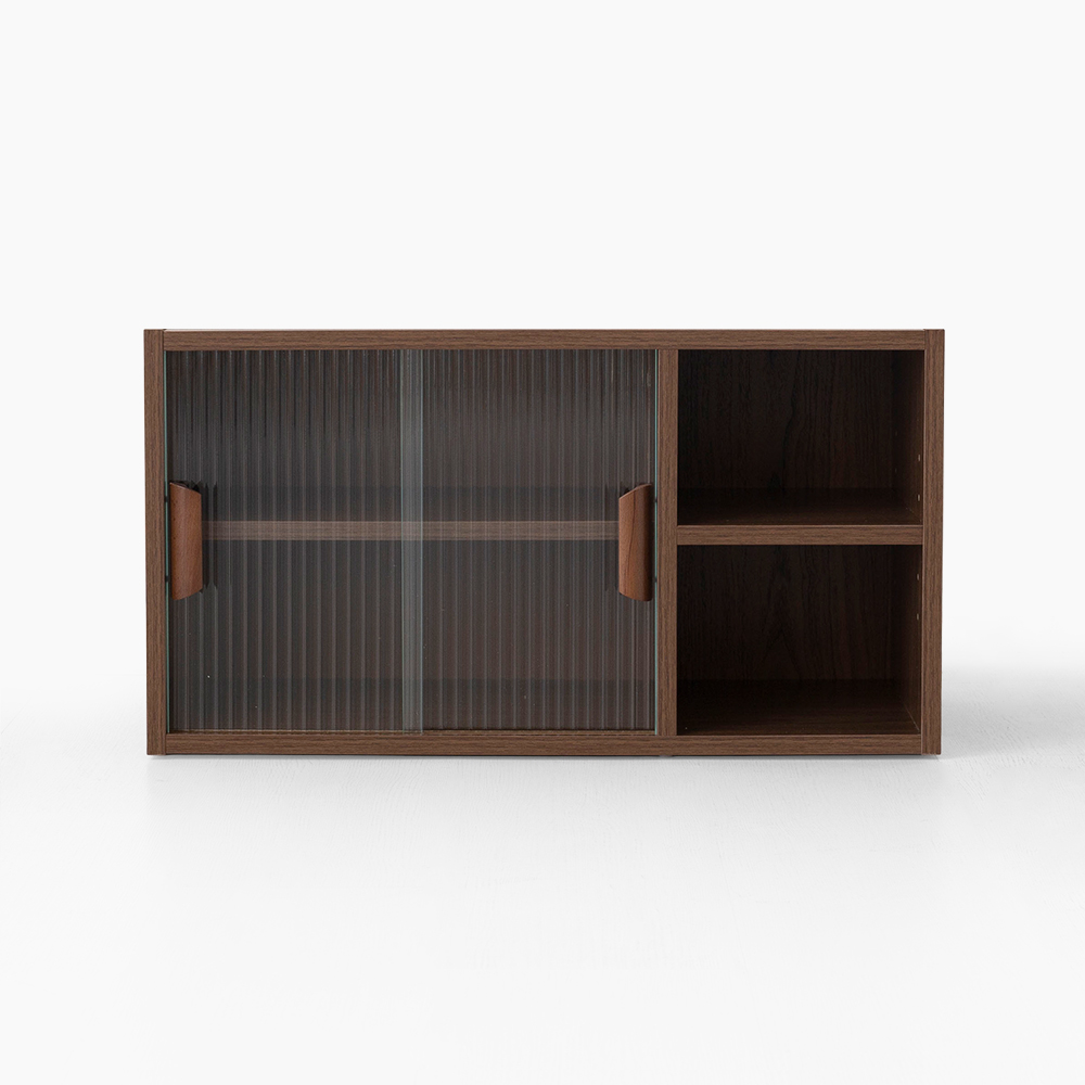 피크 2문 미니수납장 630 630mmx280mmx337mm, 2단, 브라운 5825.3410 - 메인 이미지