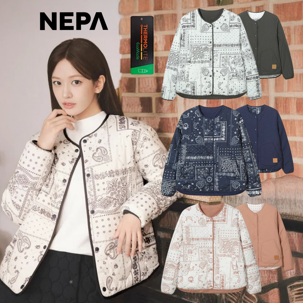 네파 경량패딩 여성 양면 리버시블 내피 겨울패딩 등산 점퍼