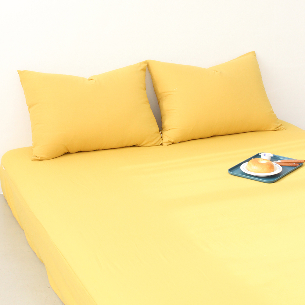 부드러운 아멜리 워싱 사계절 매트리스커버 아메리칸 옐로우, S(싱글)