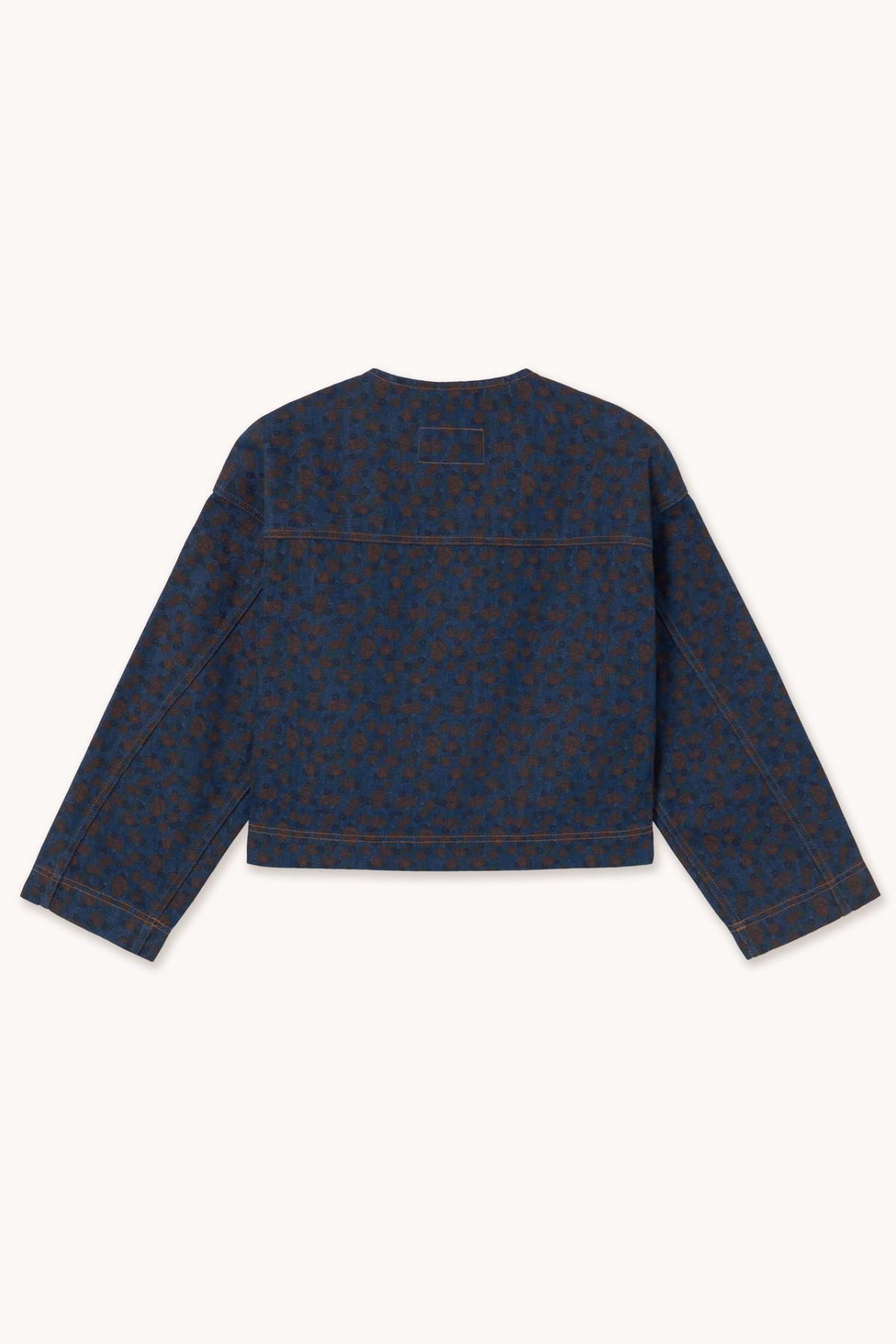 타이니코튼 딥인디고 버튼 크롭 데님 라운드넥 재킷 AW25-714KD7 ONE COLOR - 상세 이미지 2