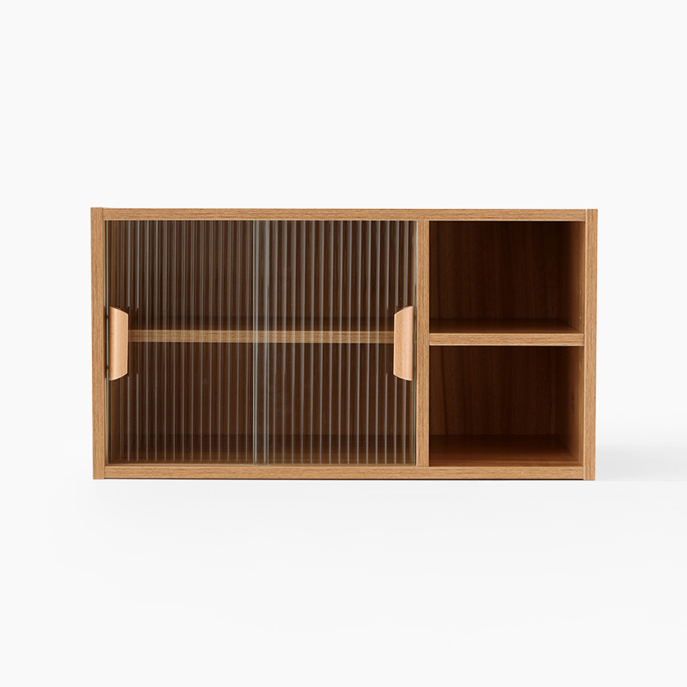 피크 2문 미니수납장 630 630mmx280mmx337mm, 2단, 라이트브라운 3801.0495 - 메인 이미지