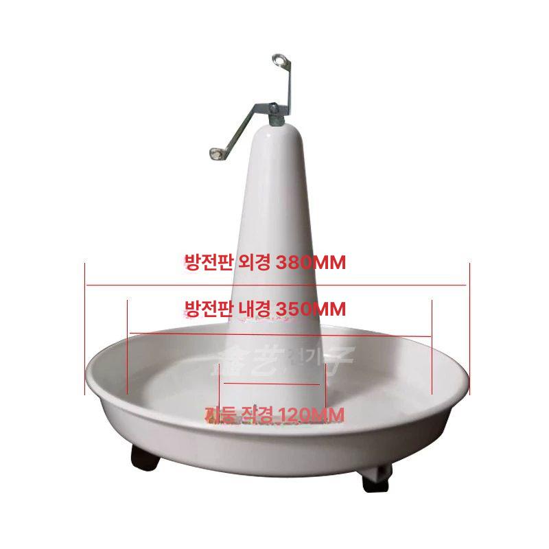 전선풀링기 전선풀링케이스 케이블풀링 꼬임방지 회전대 원판 풀링 원형 리드선 릴 후크제외 1개 380MM - 상세 이미지 4