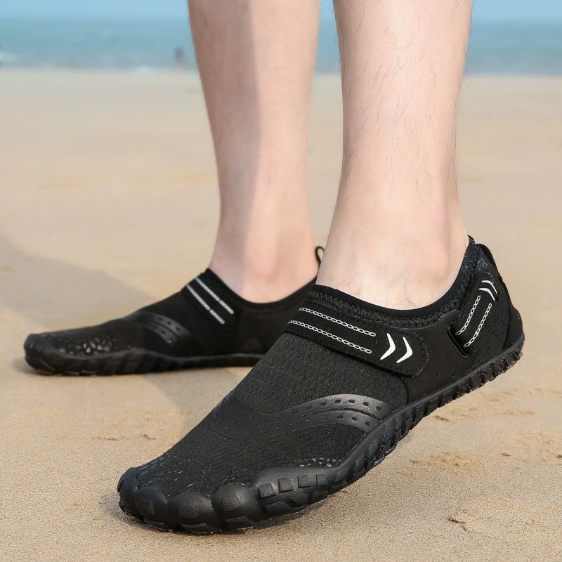 아쿠아슈즈 런닝화 헬스장 러닝화 조깅화 발편한 경량 비치화 통기성 블랙 35 - 상세 이미지 2