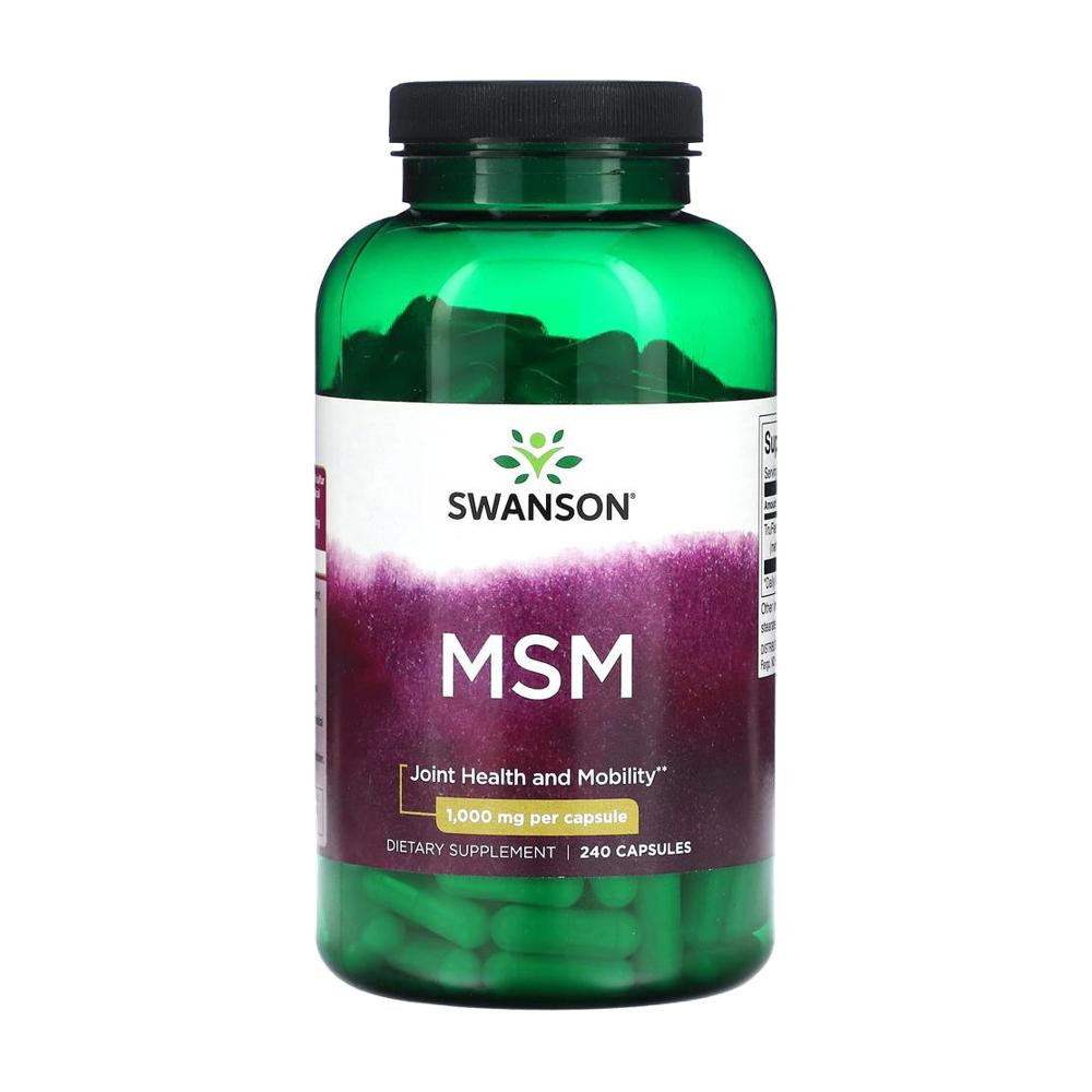 스완슨 MSM 1000mg 엠에스엠 식이유황 240정 - 상품 이미지