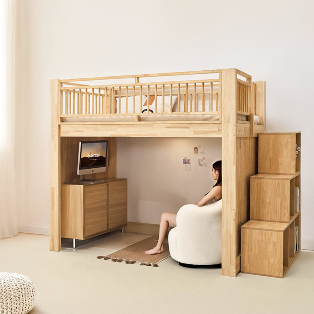 문하우스 유아 성인 벙커침대 어른 2층 벙커형 침대책상세트