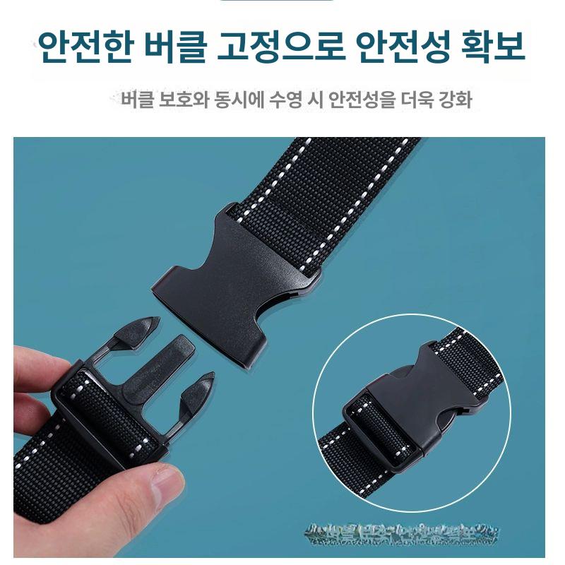 바다 수영 부표 수상 스노쿨링 부력 프리다이빙 익사방지 다이빙 구명부표 오렌지 1인용 - 상세 이미지 3