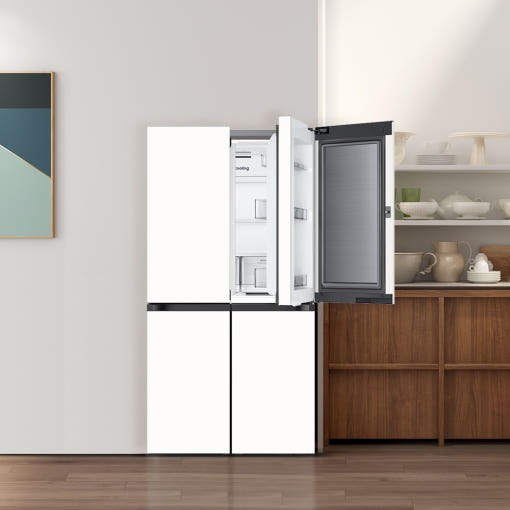 삼성 비스포크 4도어 냉장고 정면 이미지