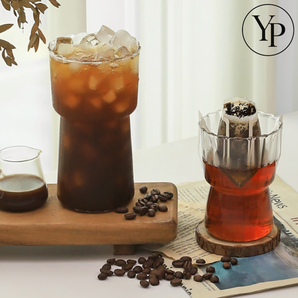 내열 유리컵 아이스 커피 쥬스 허브티 일본 우유병 맥주잔 유리잔 - 상품 이미지