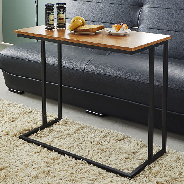 올탐 이동식 사이드테이블 소파 미니 간이 침대 보조책상 600 블랙