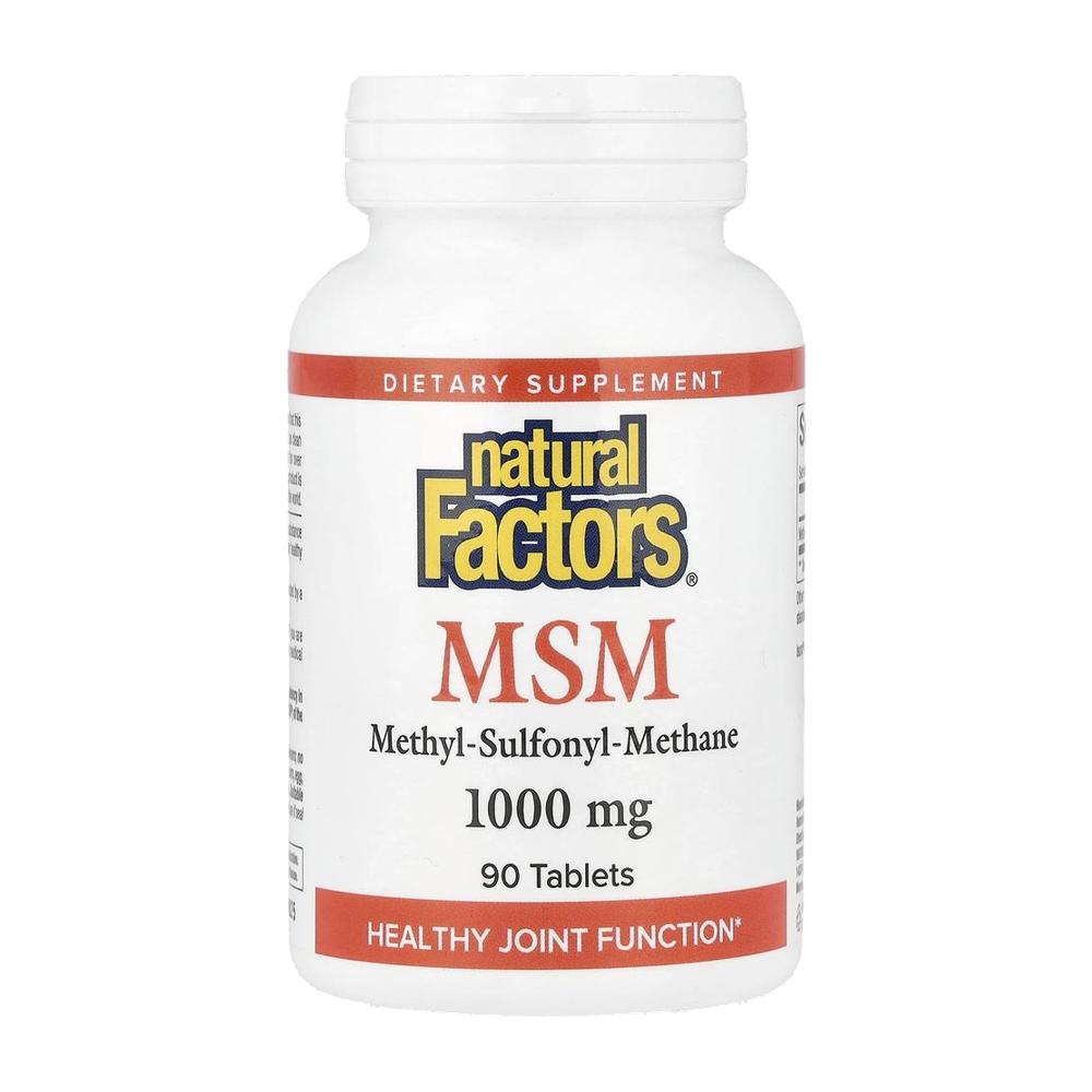 네츄럴팩터 MSM 1000mg 엠에스엠 식이유황 90정 - 상품 이미지