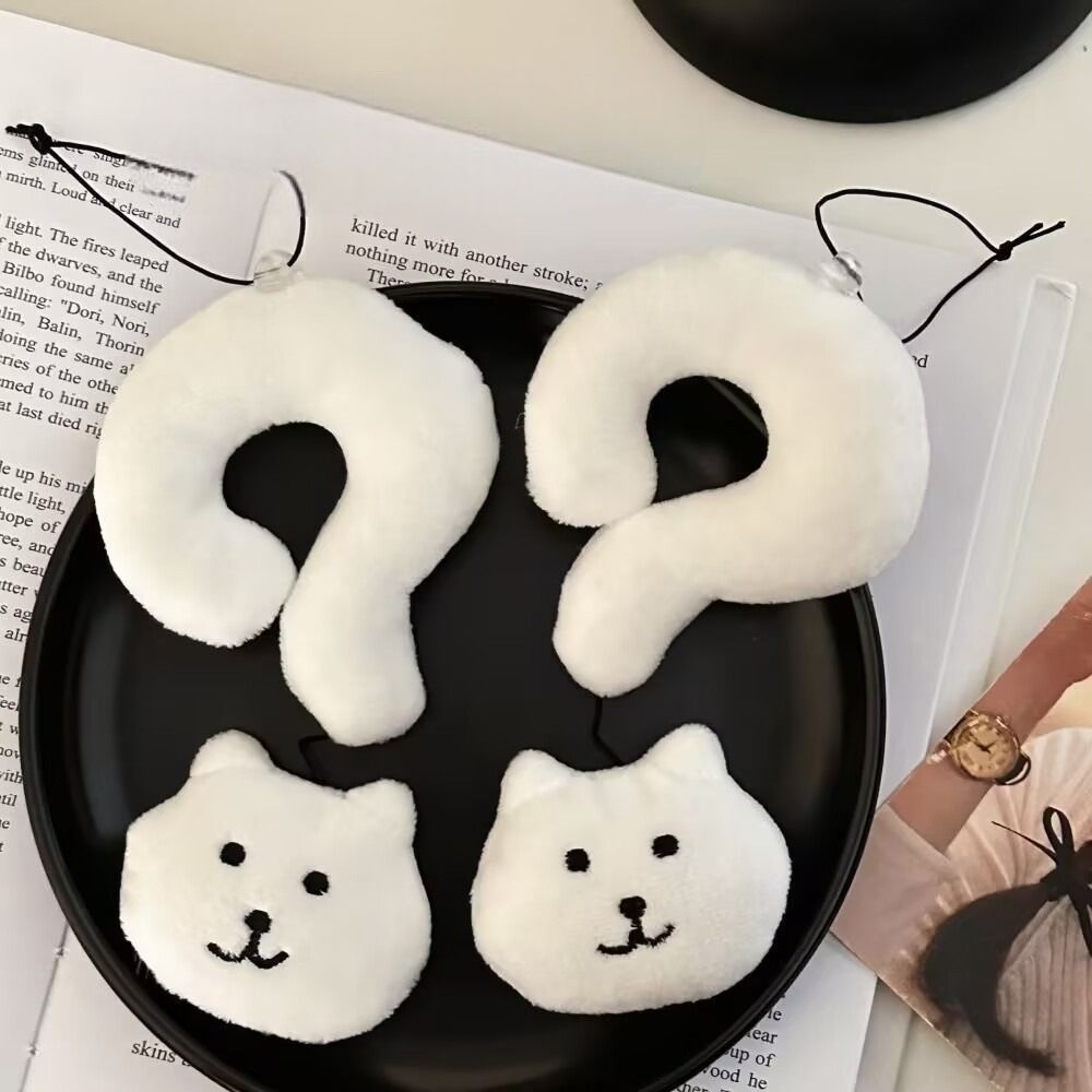 농담곰 못생긴 물음표 곰돌이 곰탱이 인형 키링 키홀더 가방고리 가방참 백참 가꾸 백꾸 참장식 쓸데없는 친구 우정 선물 커플 키링 - 상세 이미지 4