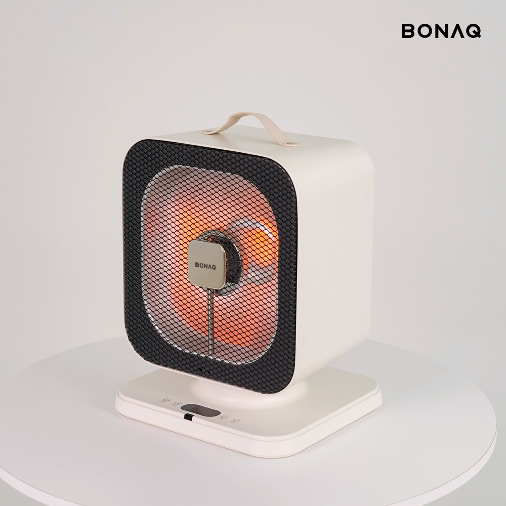 보나크 전기히터 에코 하이라이트 1구 발난로 사무실 난방기 리모컨 미니 큐브 스탠드난로
