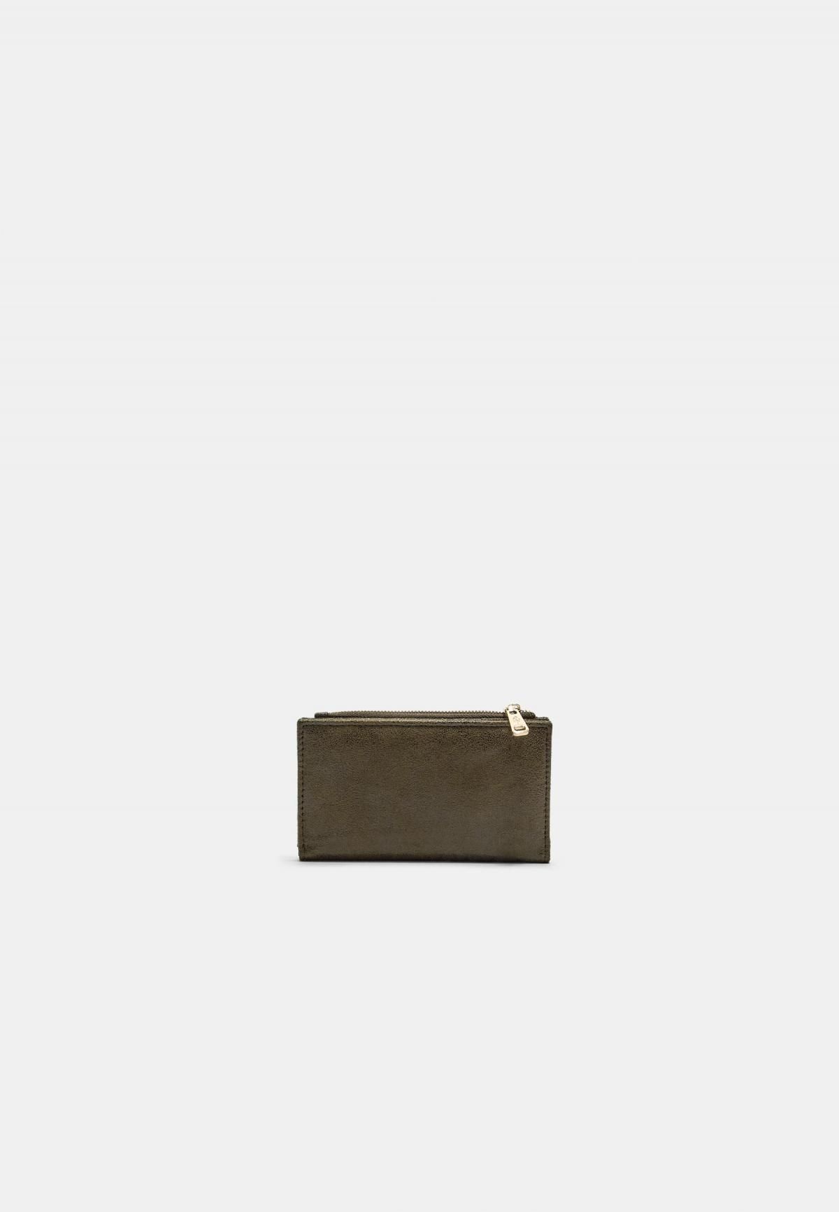 스트라디바리우스 샤이니 미니멀 지퍼 카드지갑 0560/901 KHAKI - 상세 이미지 2