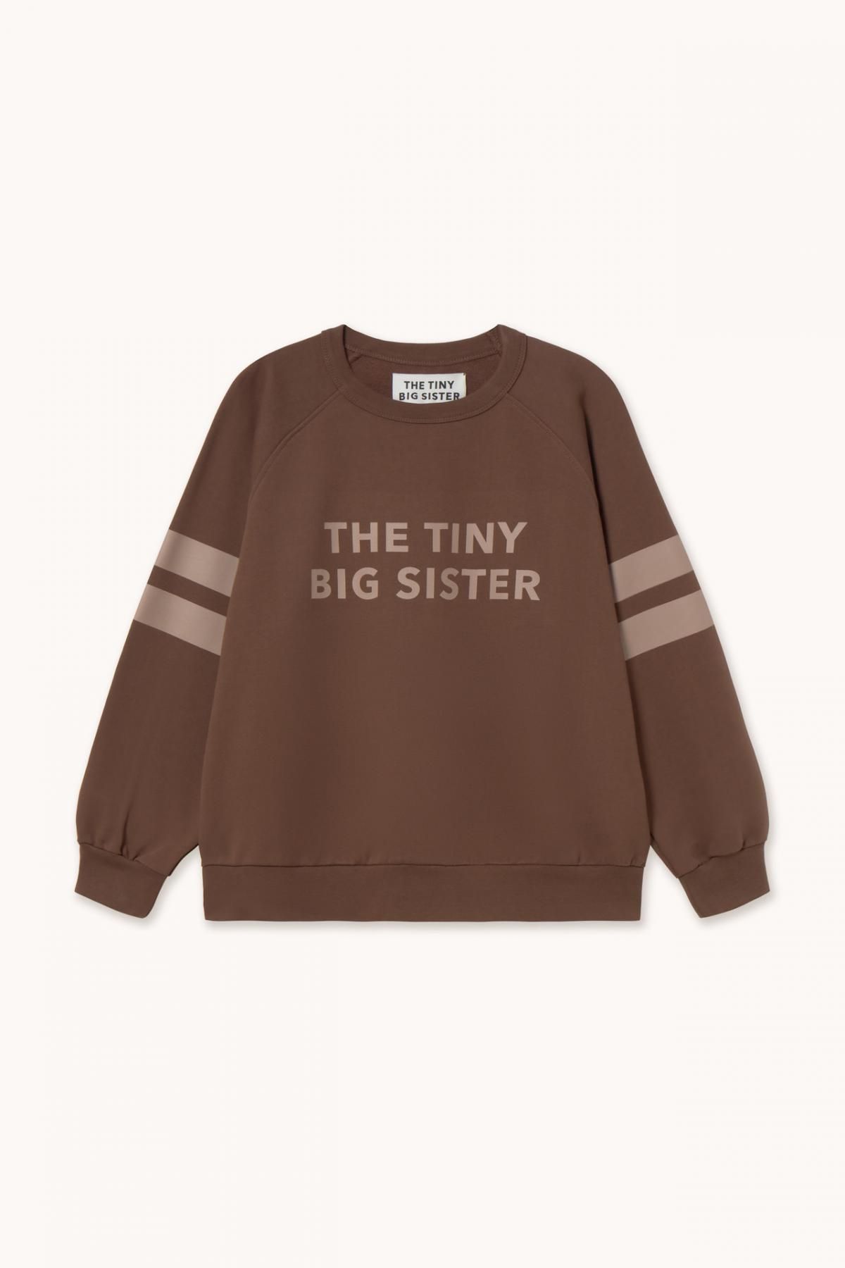 타이니코튼 카카오 브라운 캐주얼 바시티 맨투맨 AW25-786S39 ONE COLOR - 메인 이미지