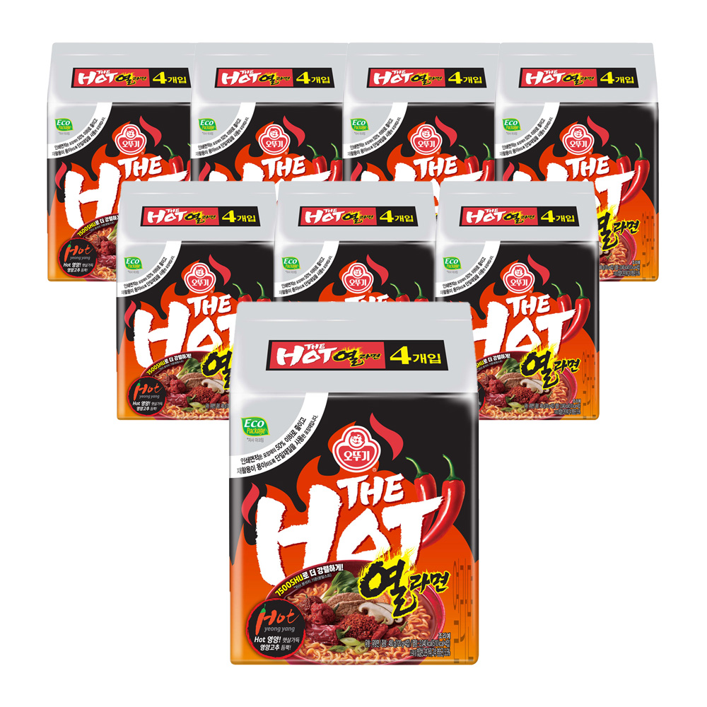 오뚜기 더핫열라면 120g 32개