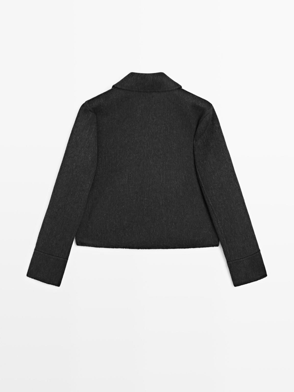 마시모두띠 테크니컬 숏 더블버튼 퍼 코트 6422/972 DARK GREY - 상세 이미지 5