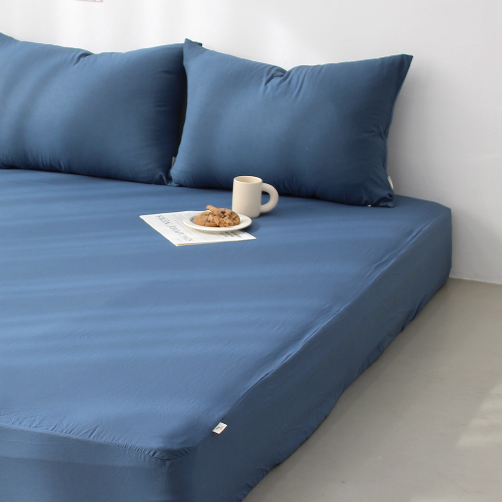 부드러운 아멜리 워싱 사계절 매트리스커버 클래식블루, SS(슈퍼싱글)