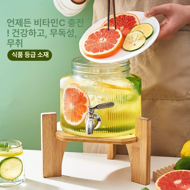 소형 워터 디스펜서 탕비실 워터저그 유리저그 유리용기 뷔페 업소용 식당 6L ABS - 상세 이미지 3