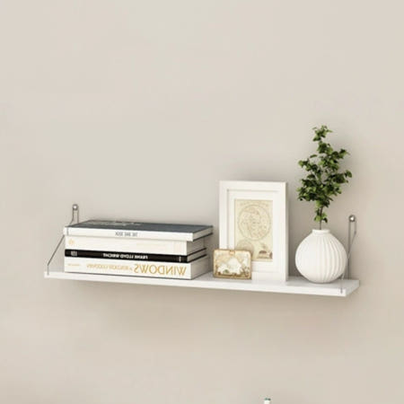 Yiwu Lianyou Commodity Co Ltd / 주식회사 트리 SL75319 걸이식 벽선반 50x15cm 화이트 무타공 우드선반