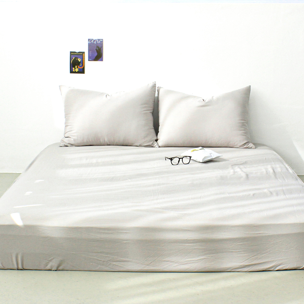 부드러운 아멜리 워싱 사계절 매트리스커버 샌드브라운, Q(퀸)