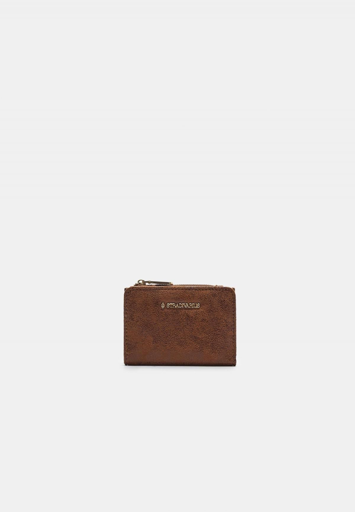스트라디바리우스 스웨이드 미니멀 카드지갑 0561/913 BROWN - 상품 이미지