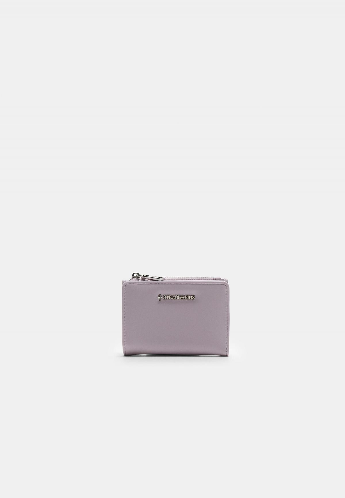 스트라디바리우스 미니멀 지퍼 포켓 카드지갑 0561/901 MAUVE - 메인 이미지