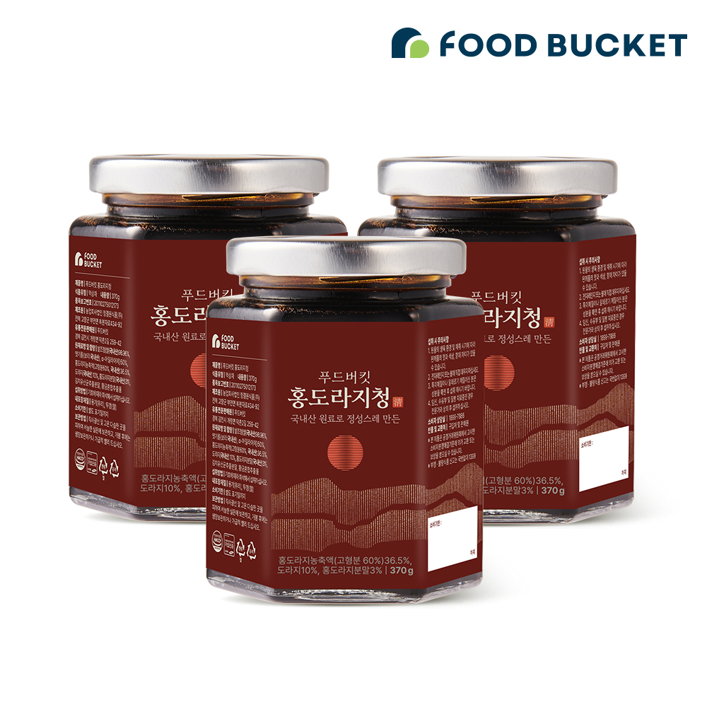 푸드버킷 국산 도라지청 홍도라지청 약도라지 370g, 3개 - 상품 이미지
