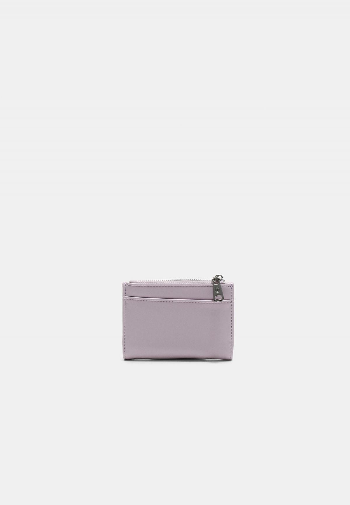 스트라디바리우스 미니멀 지퍼 포켓 카드지갑 0561/901 MAUVE - 상세 이미지 2