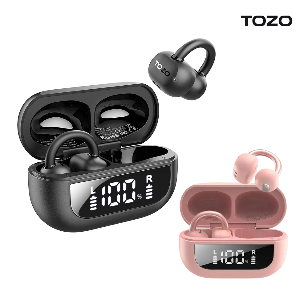 TOZO 오픈라임 AI 이어링 오픈형 블루투스 무선 이어폰 러닝 귀걸이 귀찌 T13064