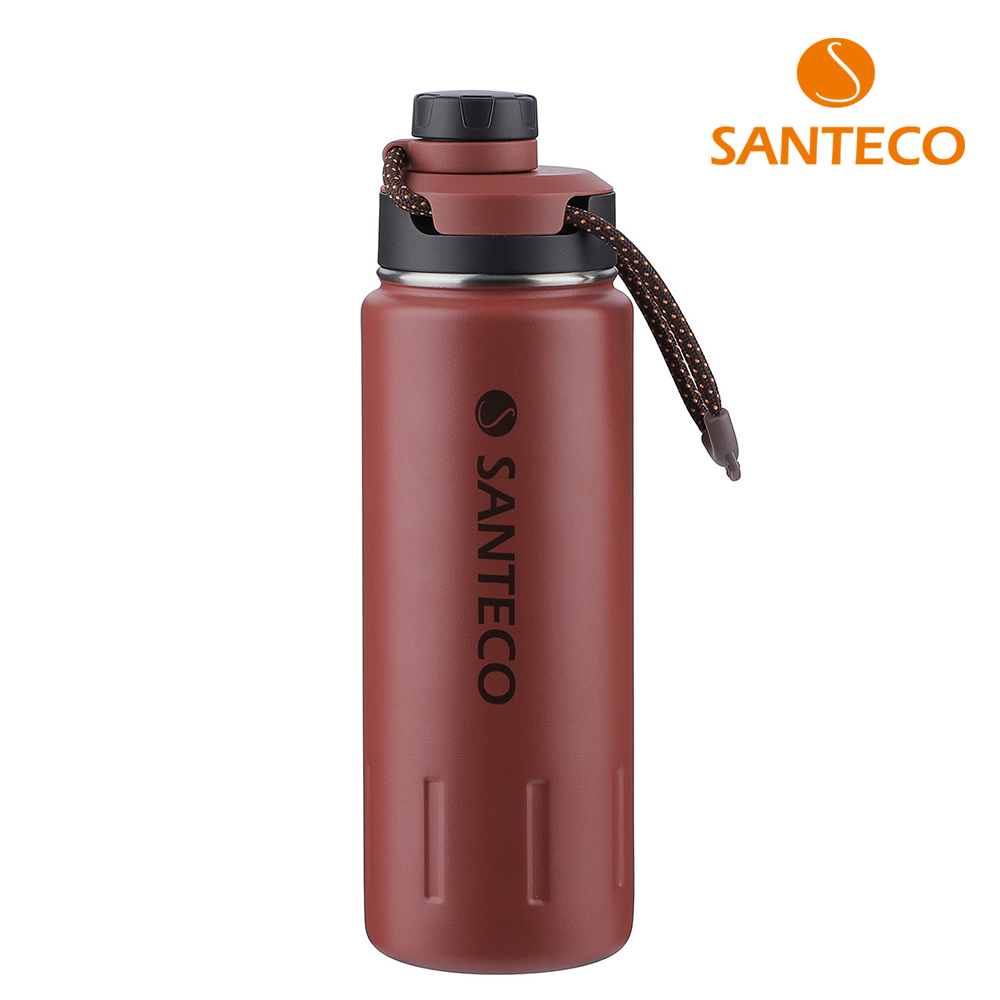 산테코 케이투 이중진공 텀블러 아웃도어 보온보냉병 710ml, 레드오커 - 상품 이미지