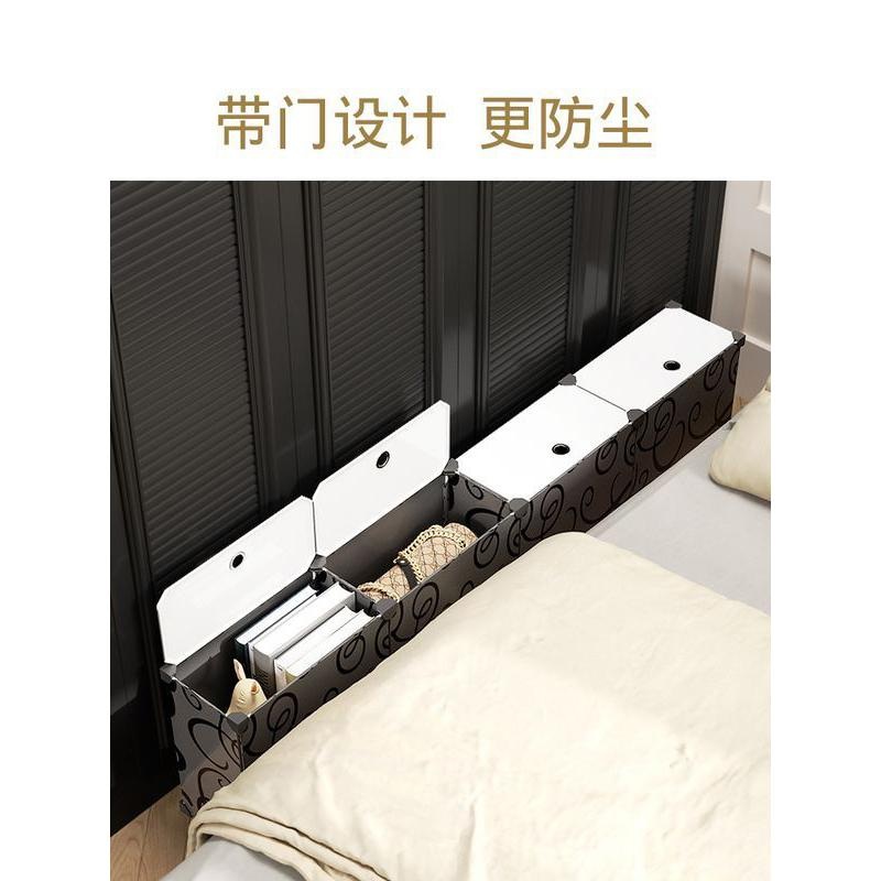 침대 옆 수납장 보관함 슬림 안방 캐비닛 사이드 틈새 소파 미니장 거실 흰색 2칸 35cm 1세트 - 상세 이미지 4