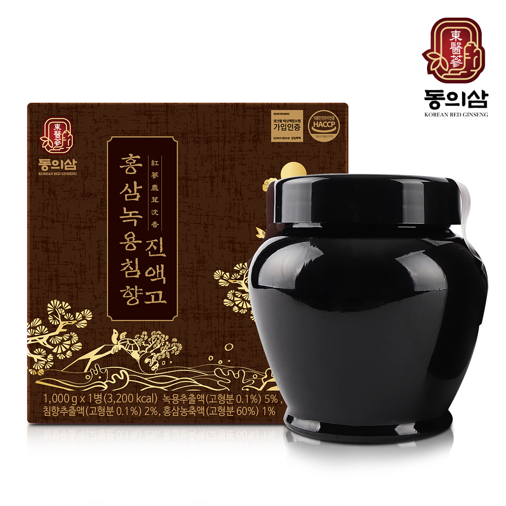 [홍삼대전] 동의삼 홍삼녹용침향진액고(1kg) - 상품 이미지