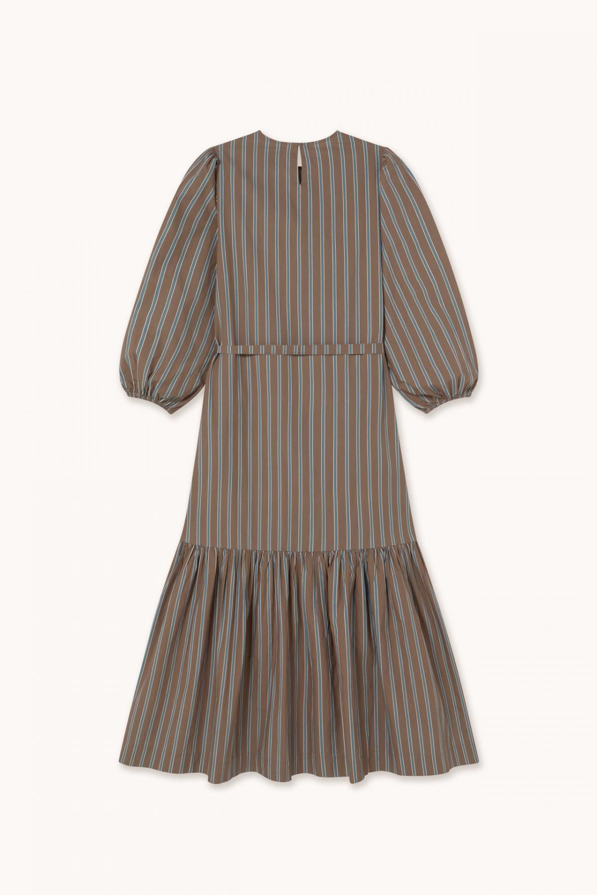 타이니코튼 모카 스트라이프 플레어 롱 원피스 AW25-632S37 ONE COLOR - 상세 이미지 2
