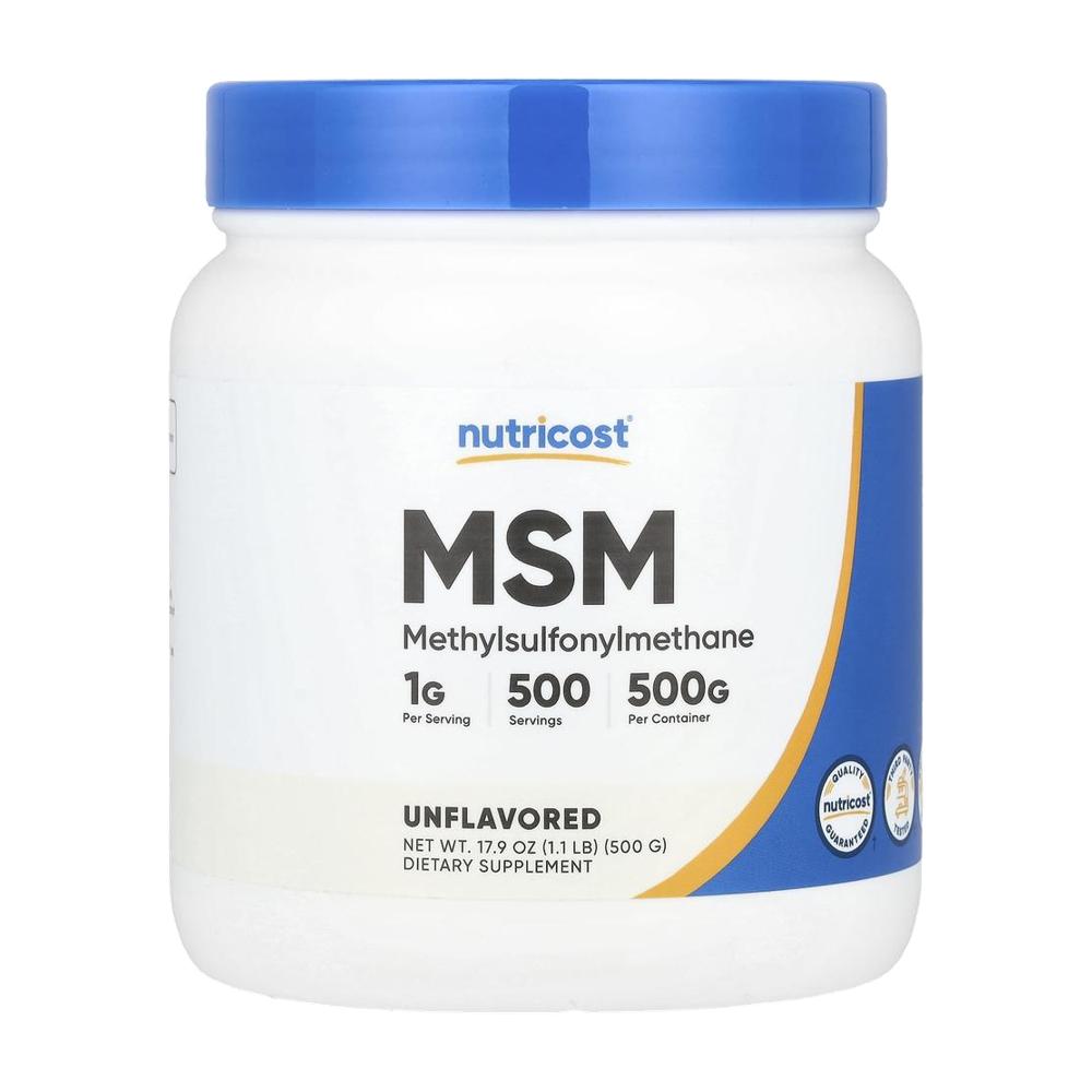뉴트리코스트 MSM 파우더 분말 무향 엠에스엠 식이유황 500g - 상품 이미지