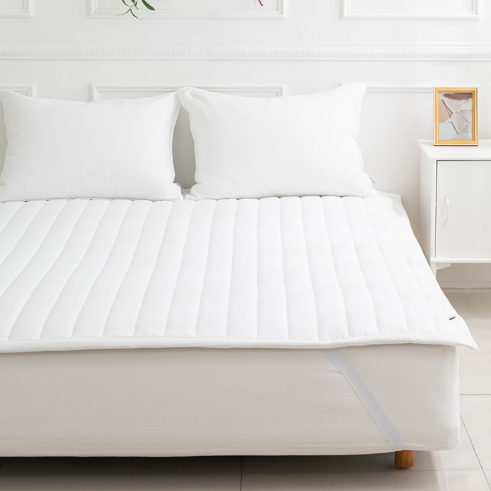 쿠에뜨 알러지케어 하리 워싱 무지 SS 고정밴드 논슬립 먼지없는 침대패드